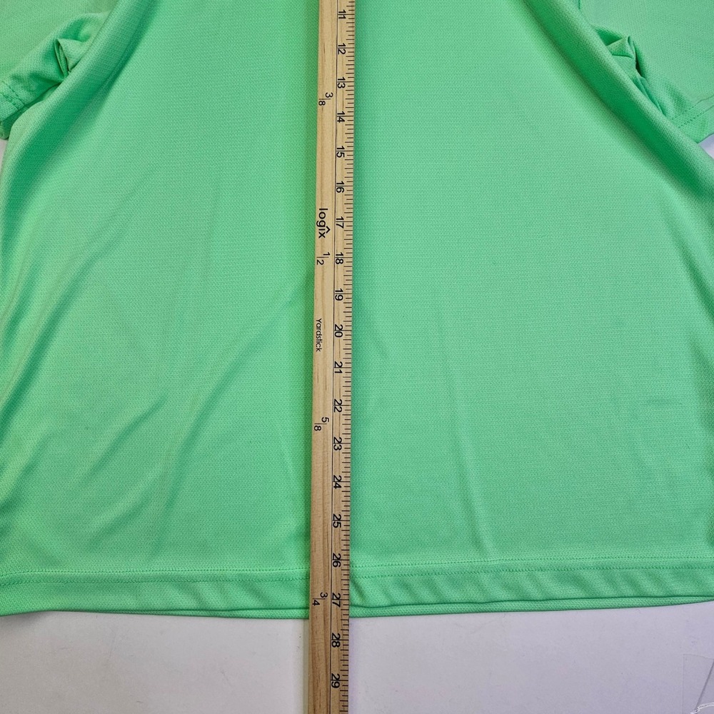 PGA‎ Tour Mens Polo Shirt Medium Green Golf Athletic Short Sleeve - Picture 9 of 10